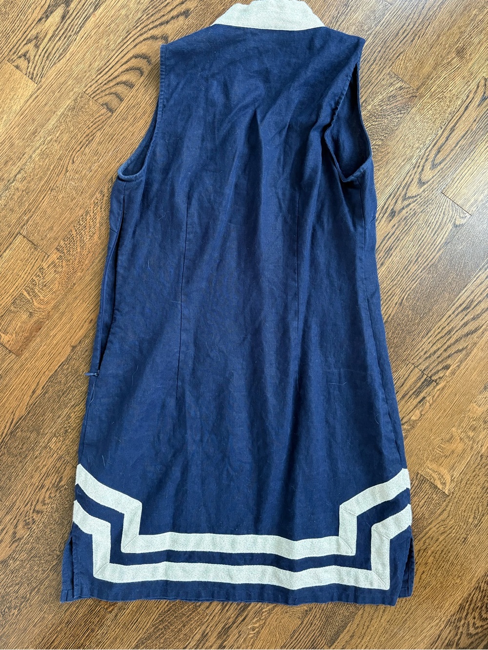 Sail to Sable Navy & Gold Dress - Picture 2 of 2